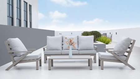 Wentworth Outdoor Lounge Set 3+1+1 With Coffee Table