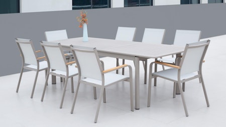 Wentworth Taupe 9-piece Extendable Dining Set With Wentworth Chairs