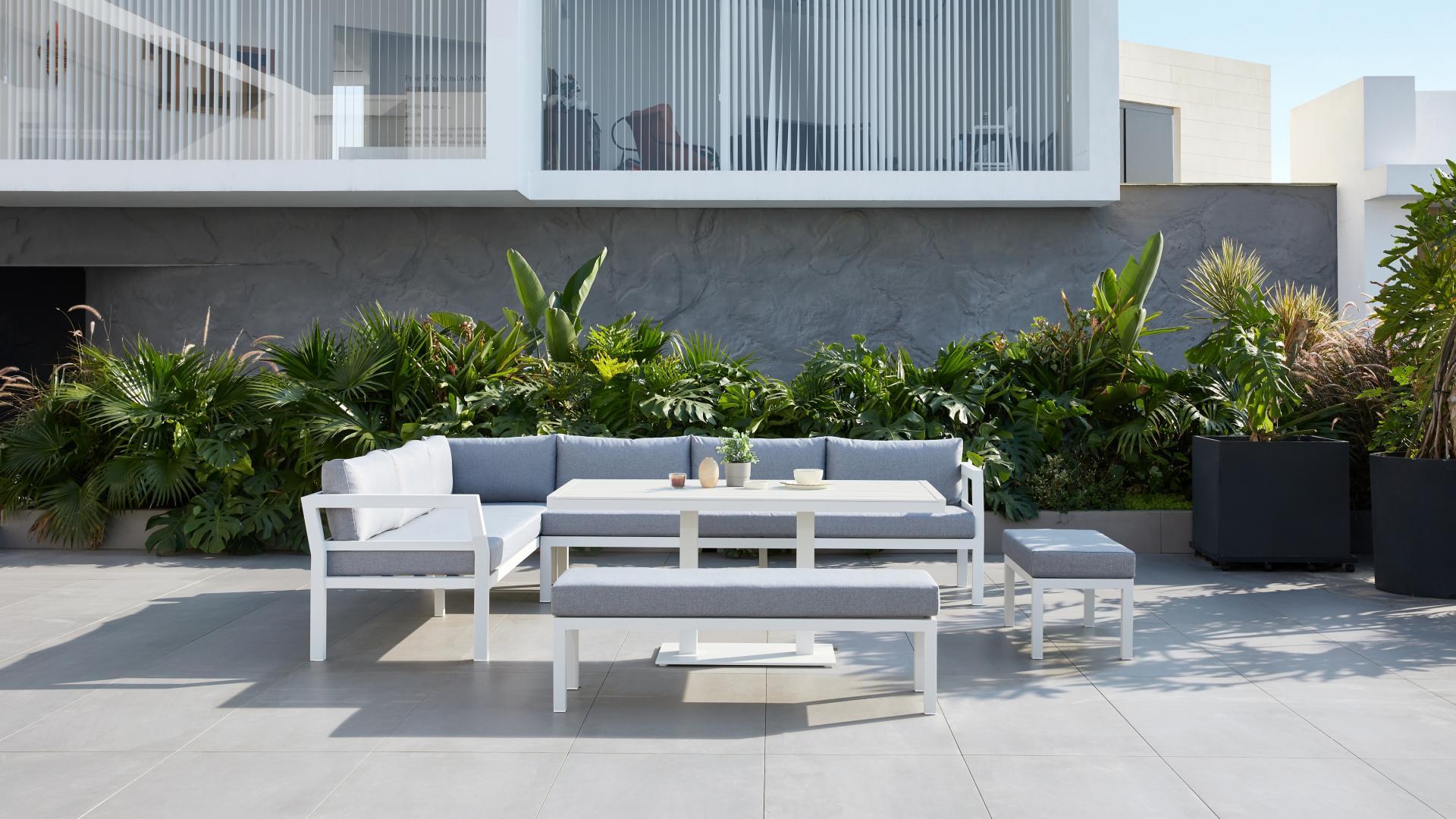 New Bondi White Outdoor Aluminium Combination Lounge And Dining 6 Thumbnail