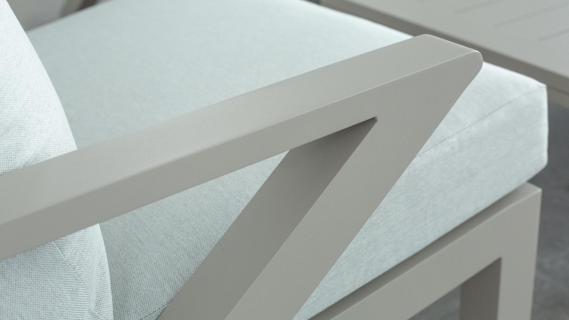 Wentworth Taupe Outdoor Lounge Set 3+1+1 With Coffee Table 6 Thumbnail