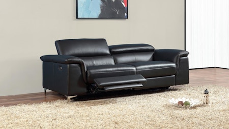 Oxford Leather Recliner Three Seater Sofa