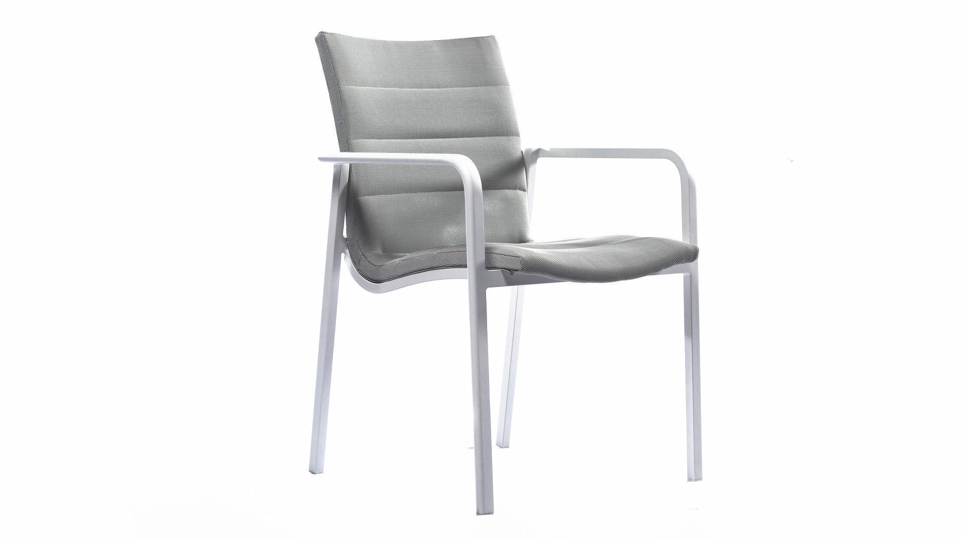 Santa Monica White Outdoor Dining Chair - Set Of Two 4 Thumbnail