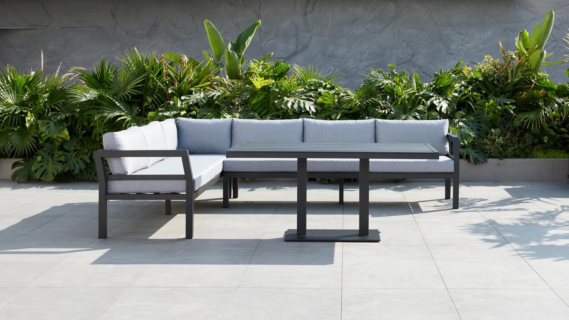 New Bondi Charcoal Outdoor Aluminium Combination Lounge And Dining 7 Thumbnail