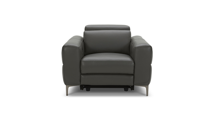 Osten Leather Recliner Armchair With Electric Headrest