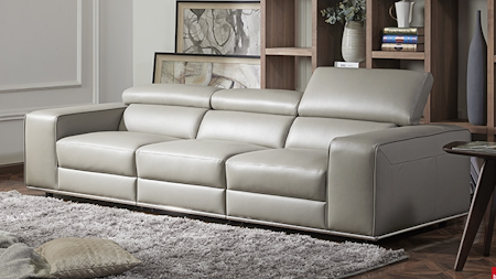 Lorenzo Leather Three Seat Sofa