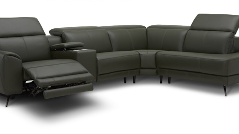 Dover Leather Corner Lounge With Terminal And Console 3 Thumbnail
