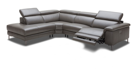 Carlisle Leather Recliner Corner Lounge With Terminal