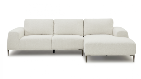 Gemma Boucle Fabric Chaise Lounge
