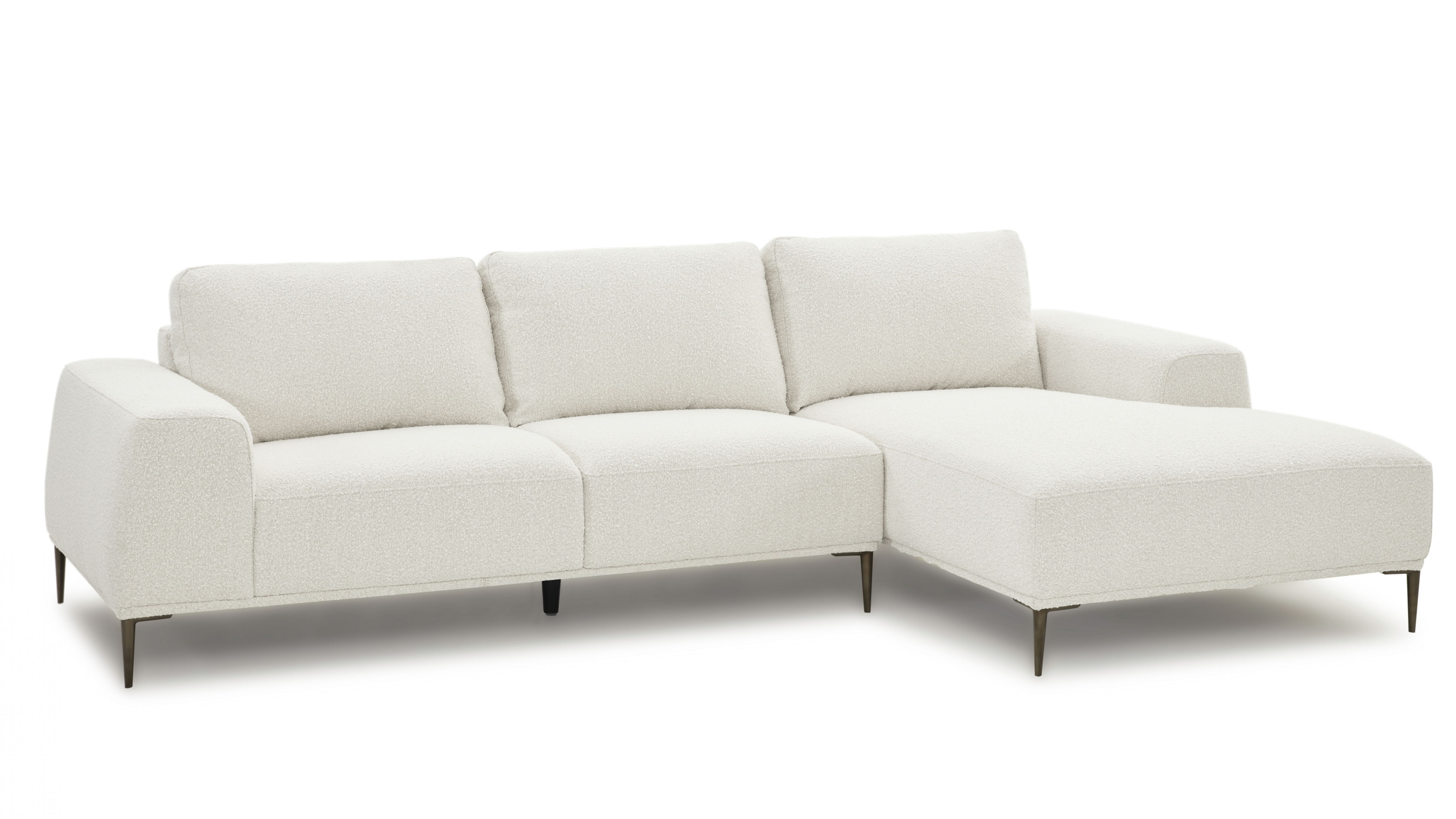 Gemma Boucle Fabric Chaise Lounge 7 Thumbnail