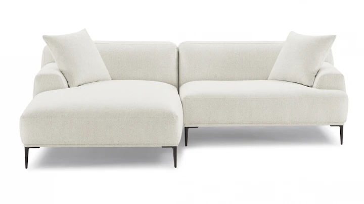 Andrea Boucle Fabric Chaise Lounge
