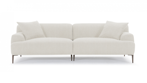 Andrea Boucle Fabric 3.5 Seat Sofa 5 Thumbnail