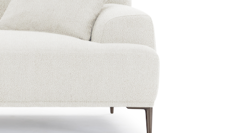 Andrea Boucle Fabric 3.5 Seat Sofa 5
