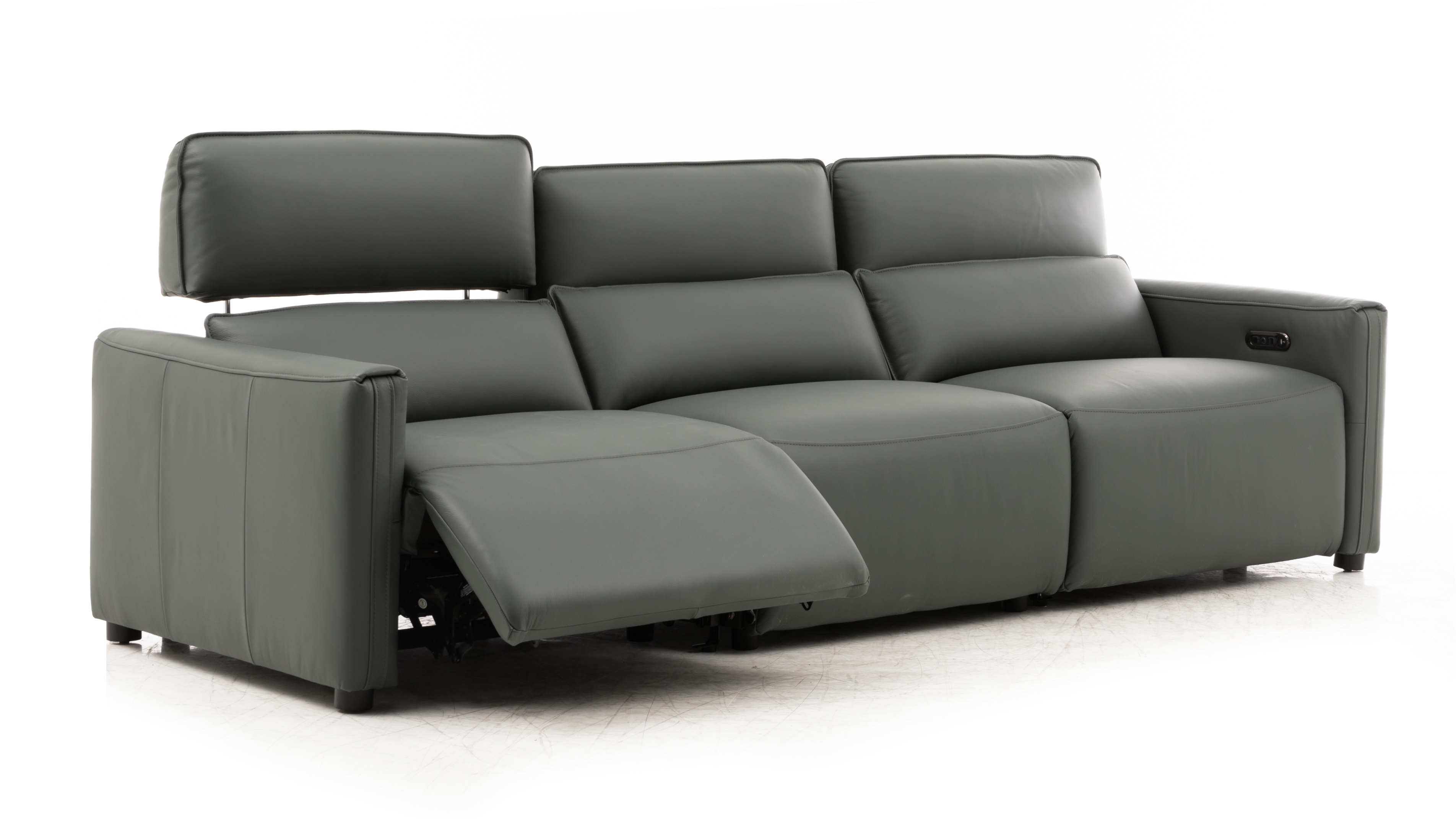 Maverick Leather Recliner Three Seat Sofa 5 Thumbnail
