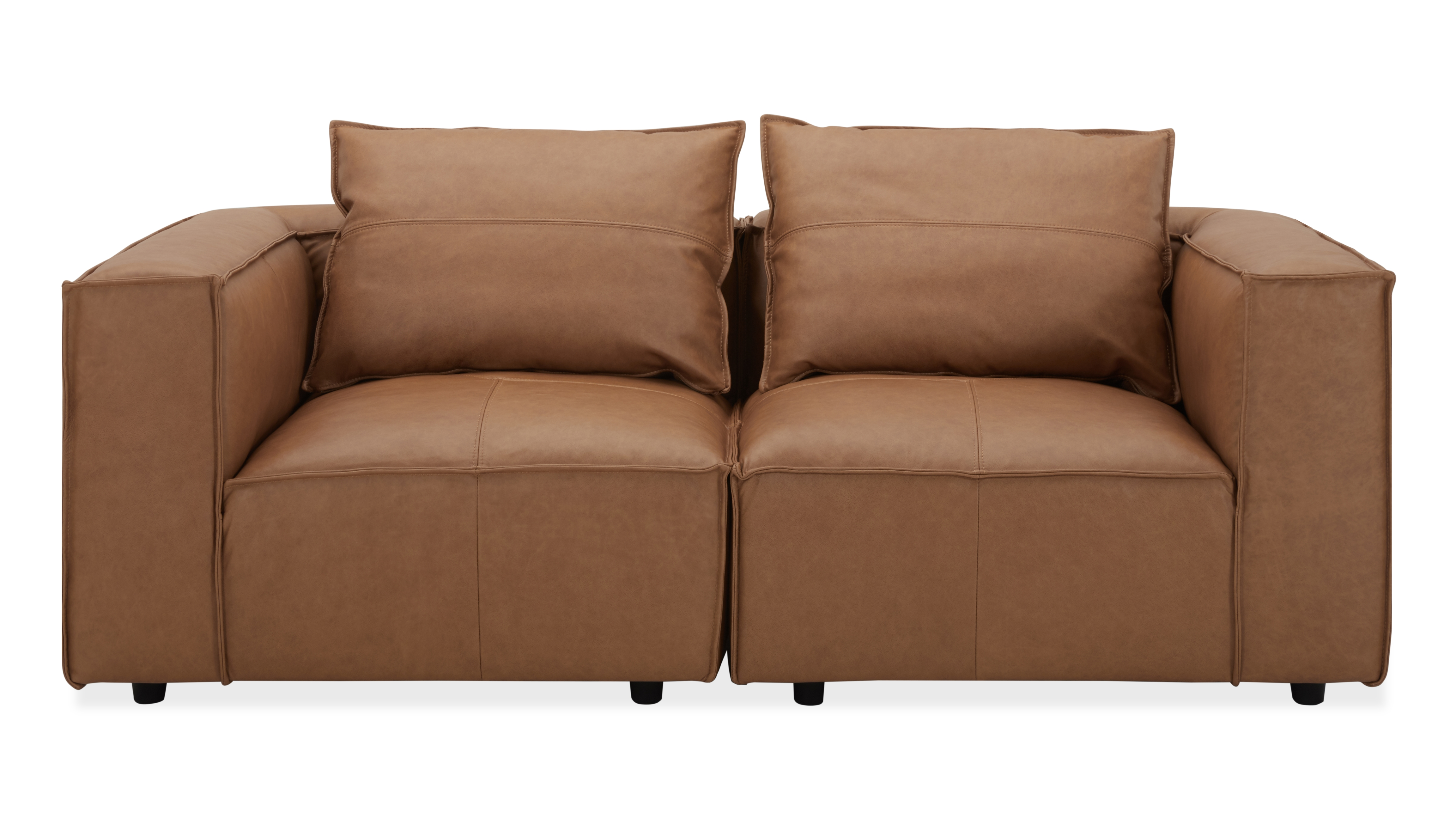 Enzo Leather Two Seat Sofa 5 Thumbnail