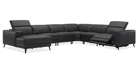 Stirling Leather Recliner Modular Lounge Option A