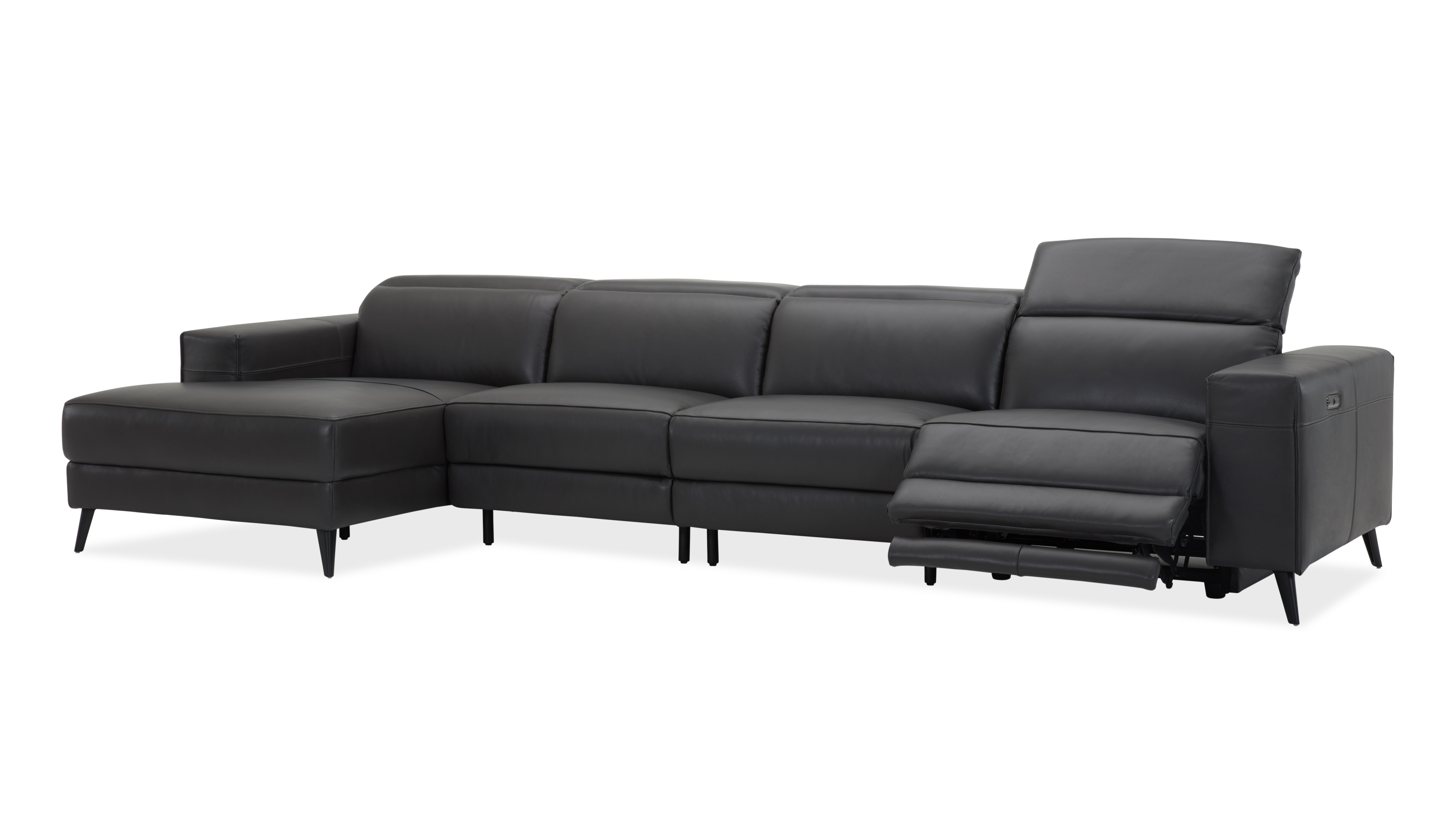 Stirling Leather Recliner Chaise Lounge Option B