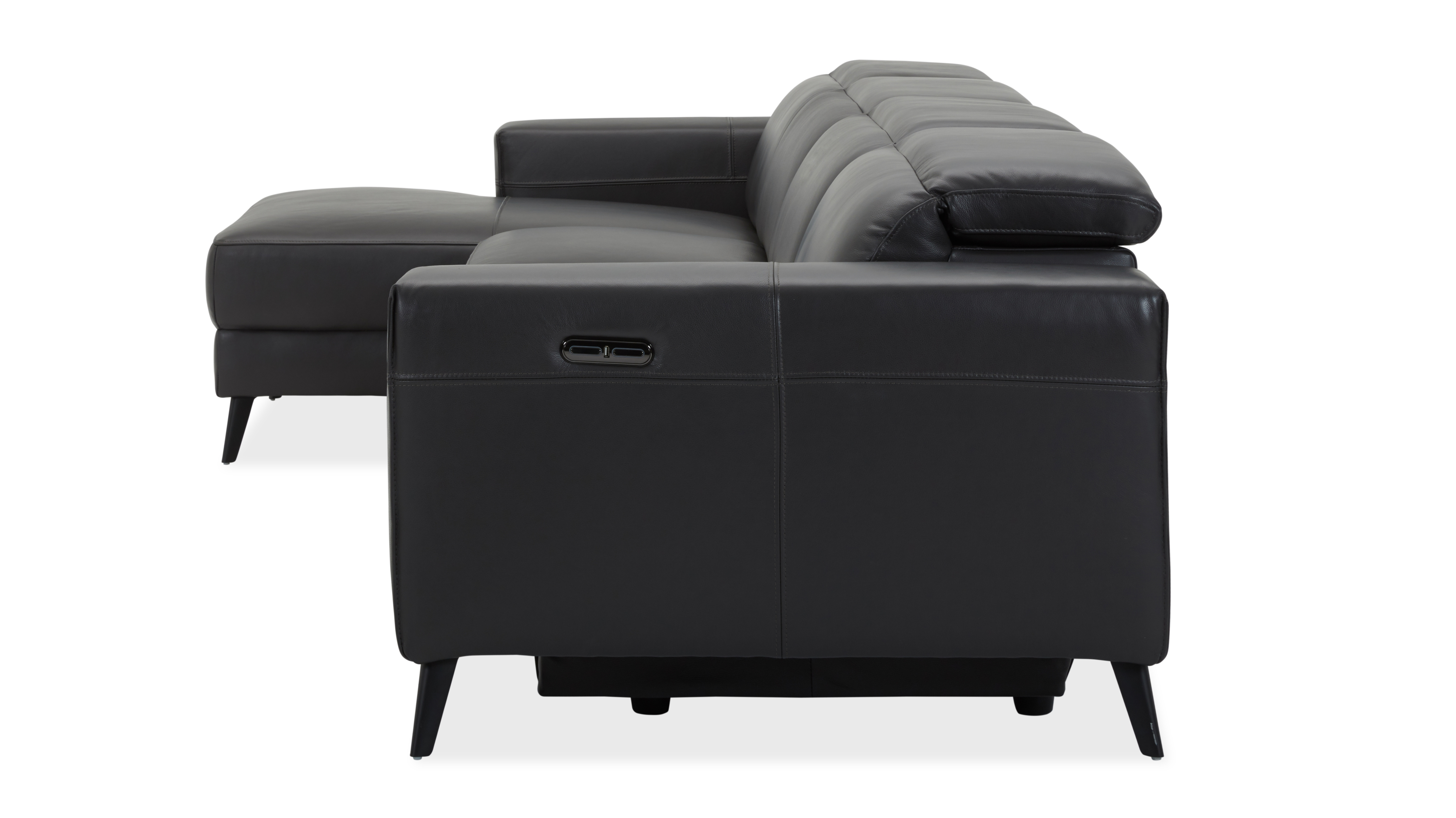 Stirling Leather Recliner Chaise Lounge Option B 10 Thumbnail