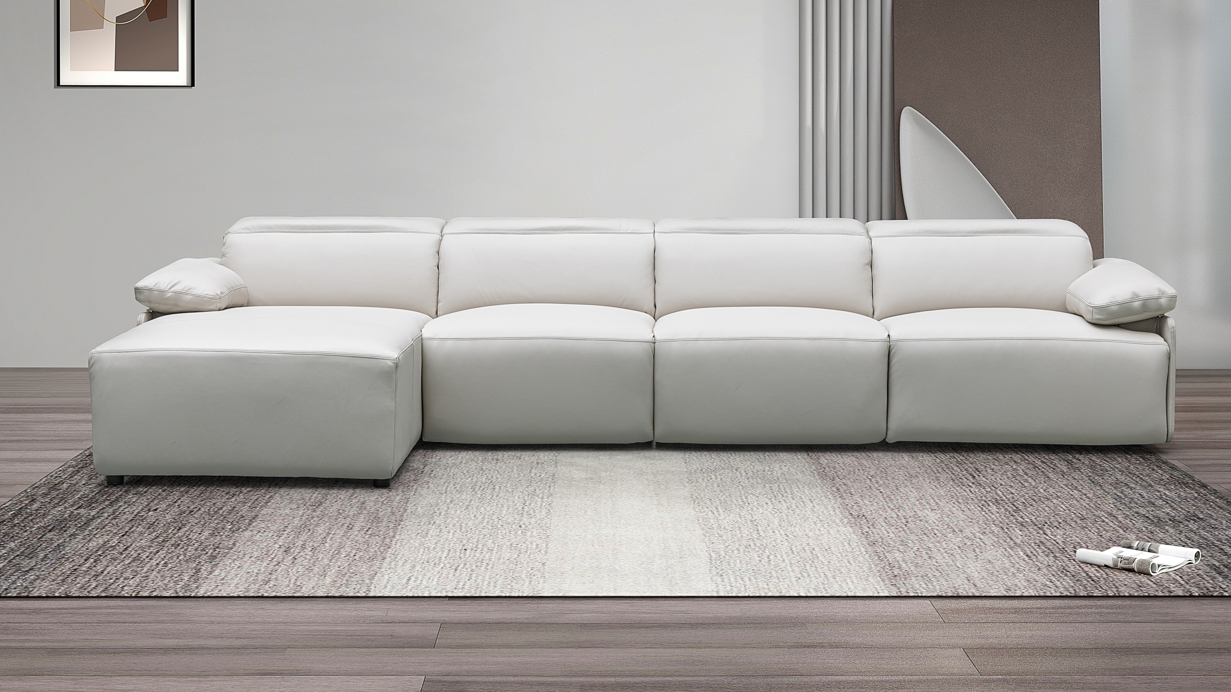 Crawford Leather Recliner Chaise Lounge Option B 4 Thumbnail