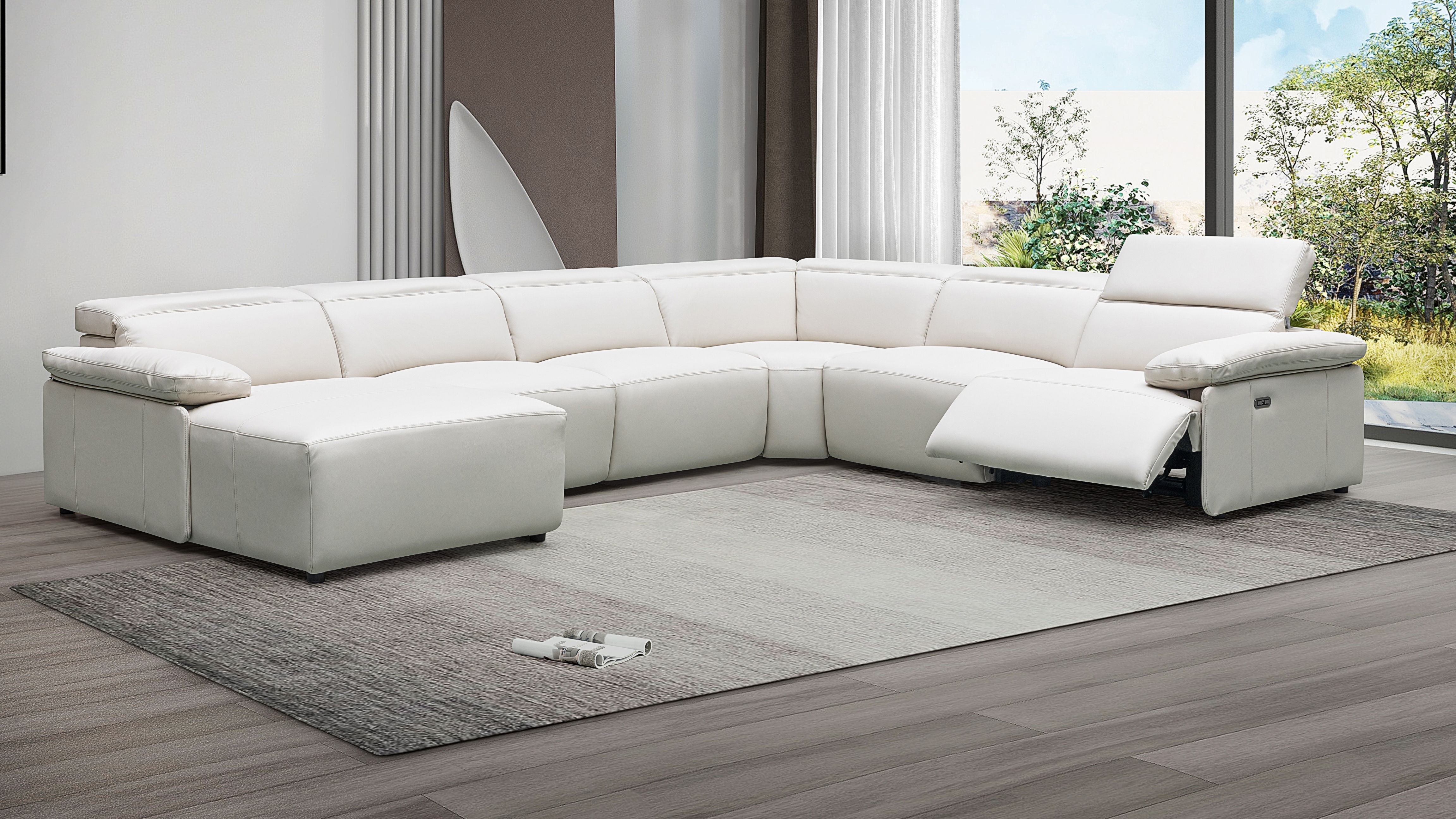 Crawford Leather Recliner Modular Lounge Option A 4 Thumbnail