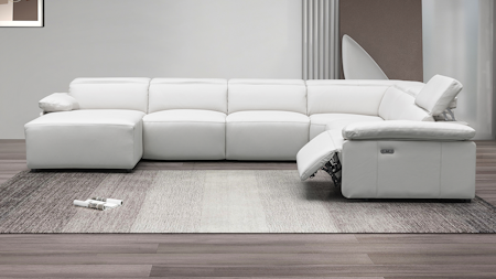 Crawford Leather Recliner Modular Lounge Option A