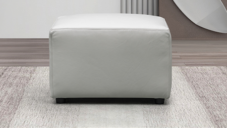 Crawford Leather Ottoman