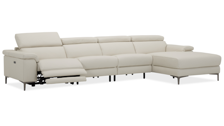 Carlisle Leather Recliner Chaise Lounge Option B