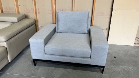 JUNE Outdoor Fabric Armchair (Fabric Colour-sunbrella Lead Chine - SKU917535) 1