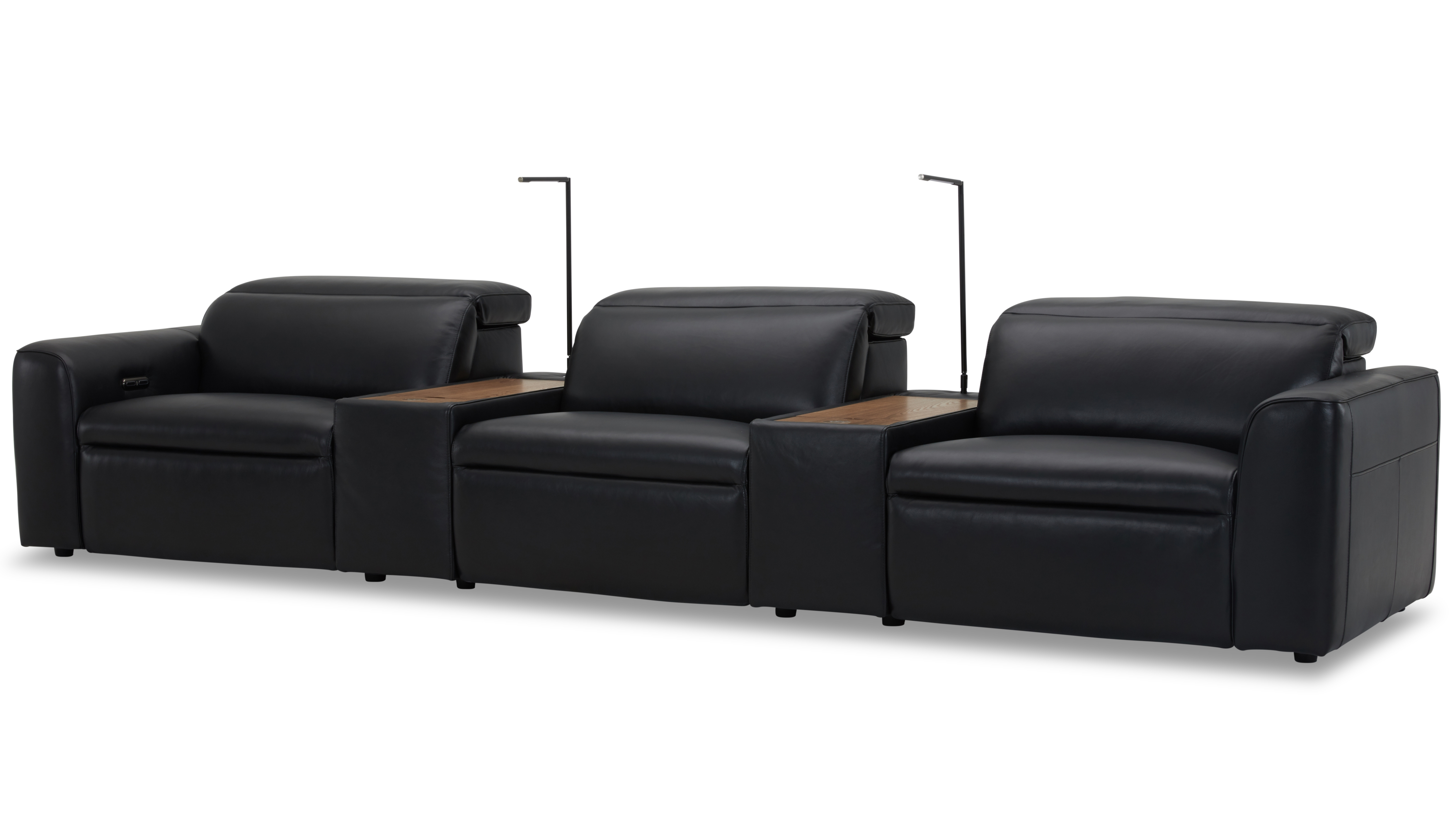 Broadway Leather 3 Seat Home Theatre Recliner Lounge 13 Thumbnail