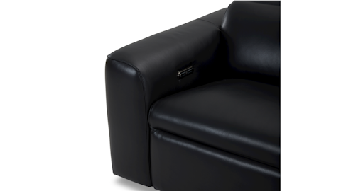 Broadway Leather 2 Seater Home Theatre Recliner Lounge 8