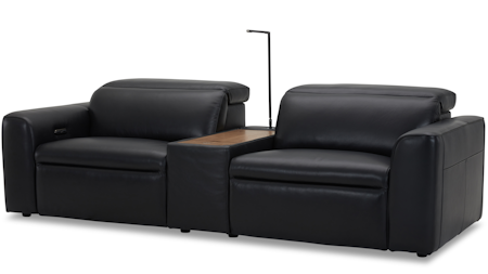 Broadway Leather 2 Seater Home Theatre Recliner Lounge