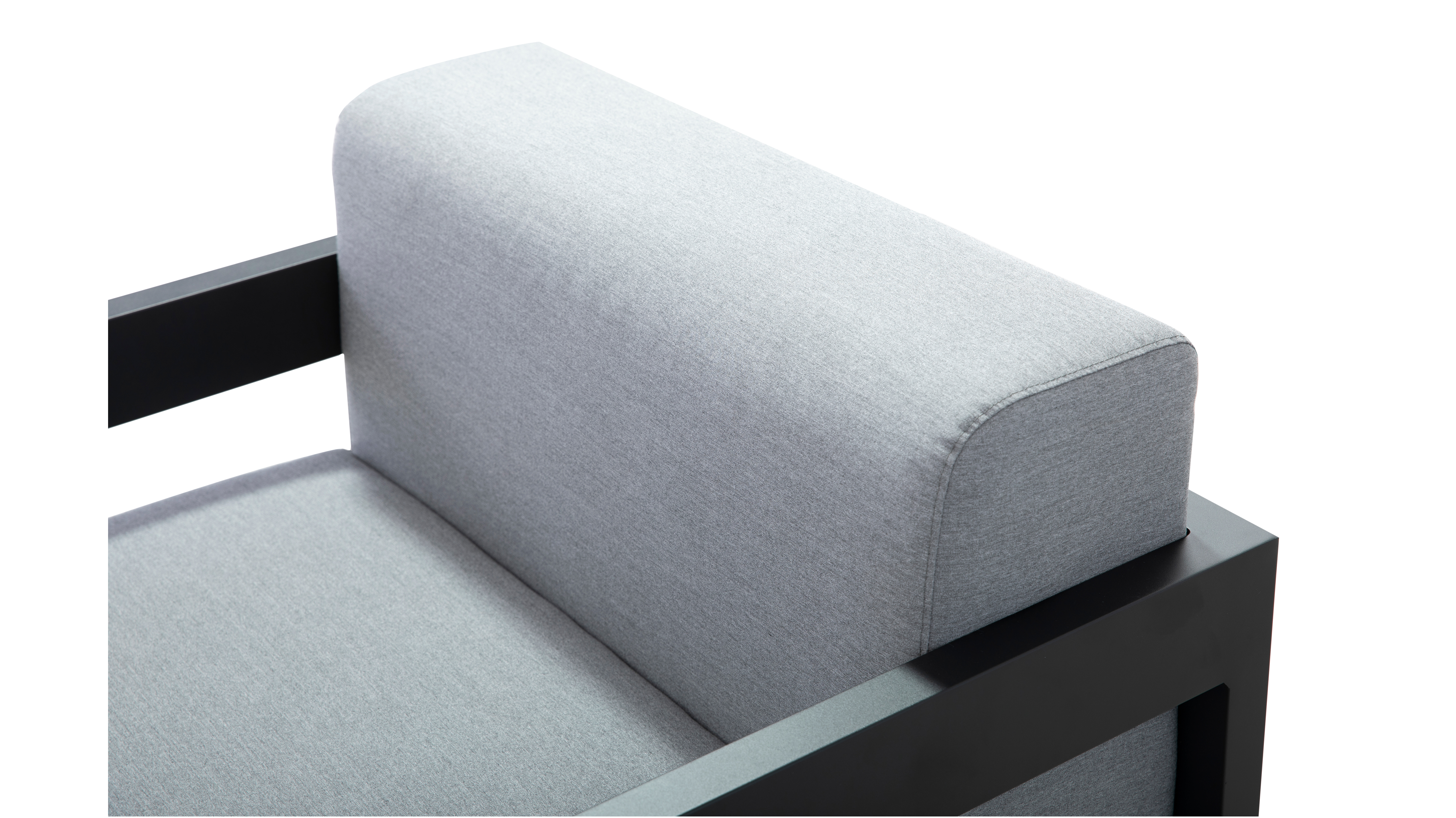 New Noosa Black Outdoor Lounge Set 2+1+1 With Coffee Table 13 Thumbnail