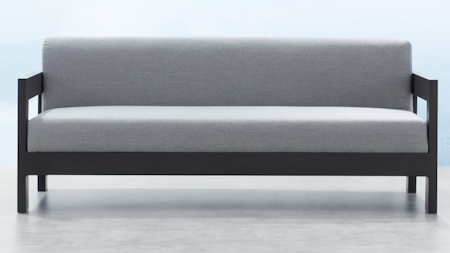 New Noosa Black Outdoor Fabric Two Seat Sofa