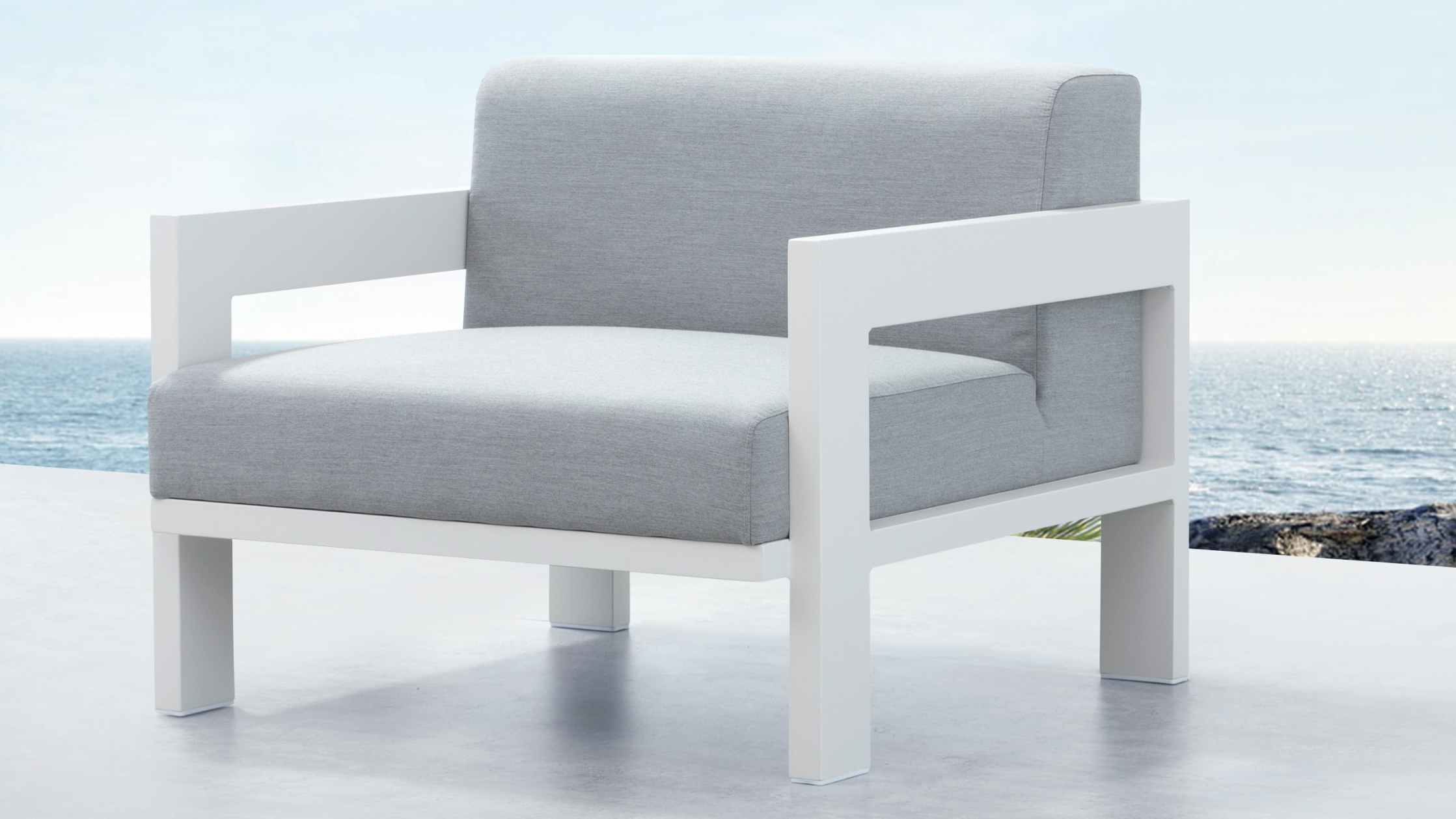 New Noosa White Outdoor Armchair 9 Thumbnail