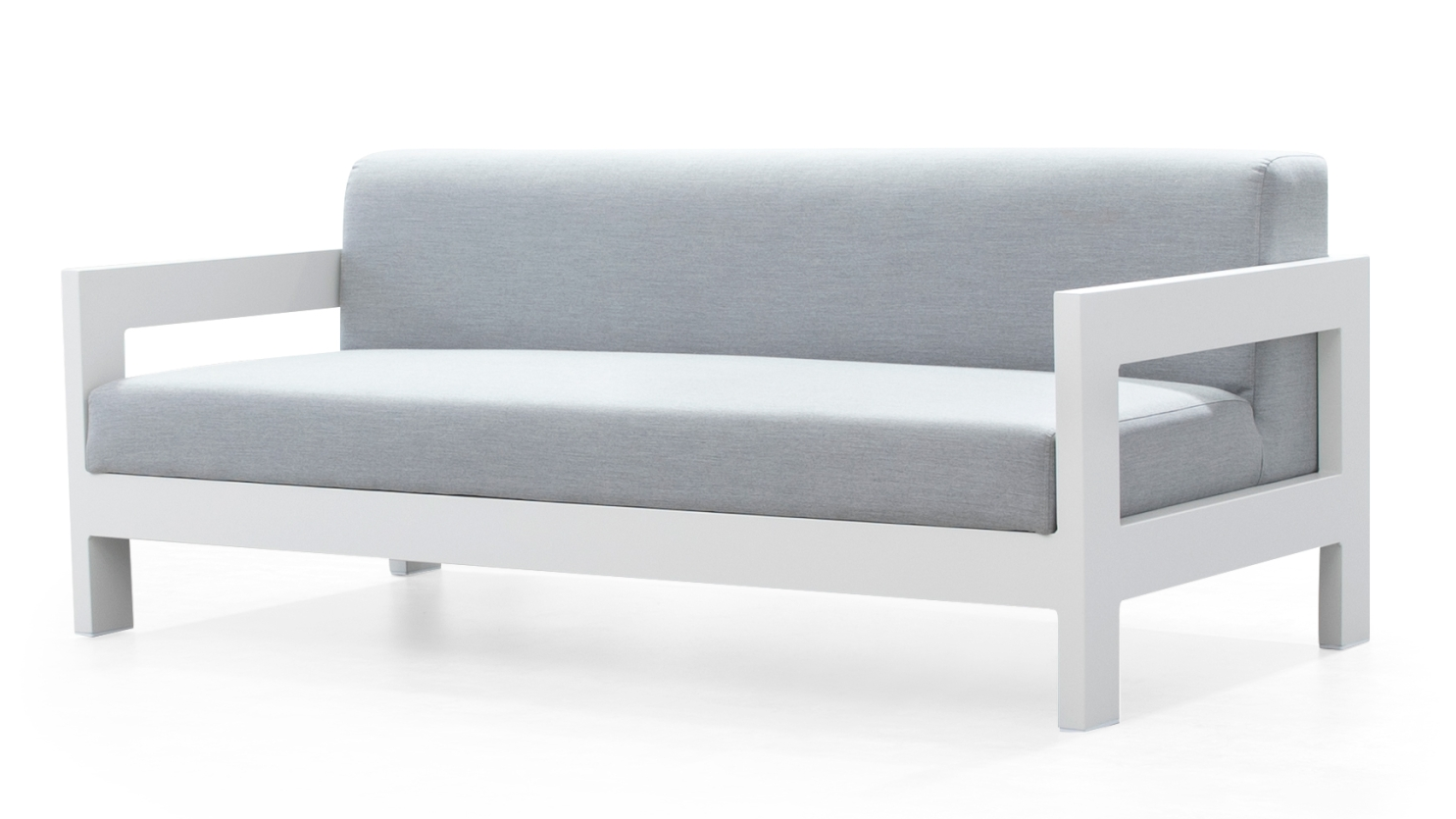 New Noosa White Outdoor Fabric Two Seat Sofa 10 Thumbnail