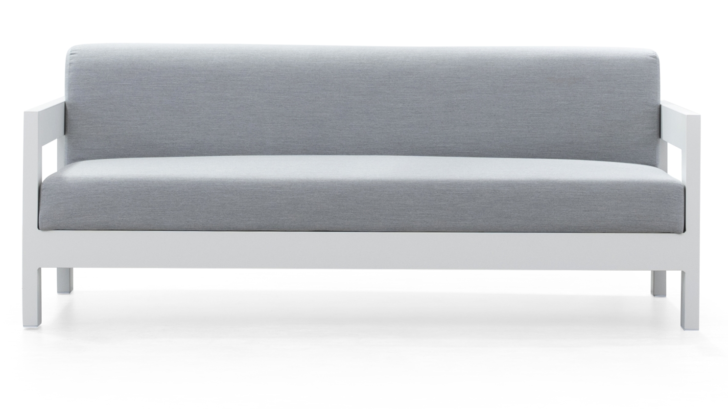 New Noosa White Outdoor Fabric Two Seat Sofa 10 Thumbnail
