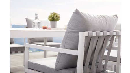 Manly White Outdoor Dining Chair