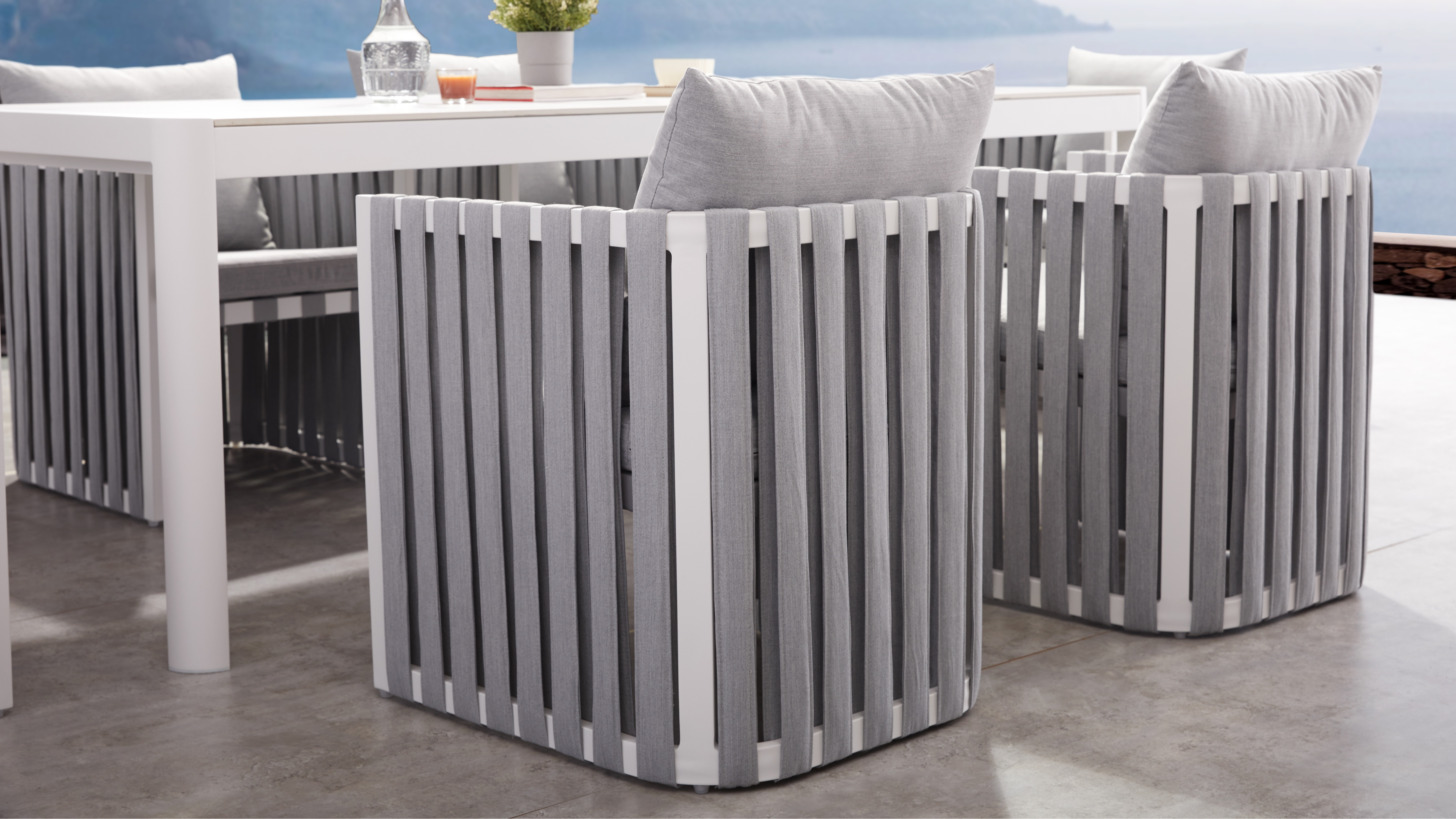 Manly Cove White Outdoor Dining Chair 6 Thumbnail