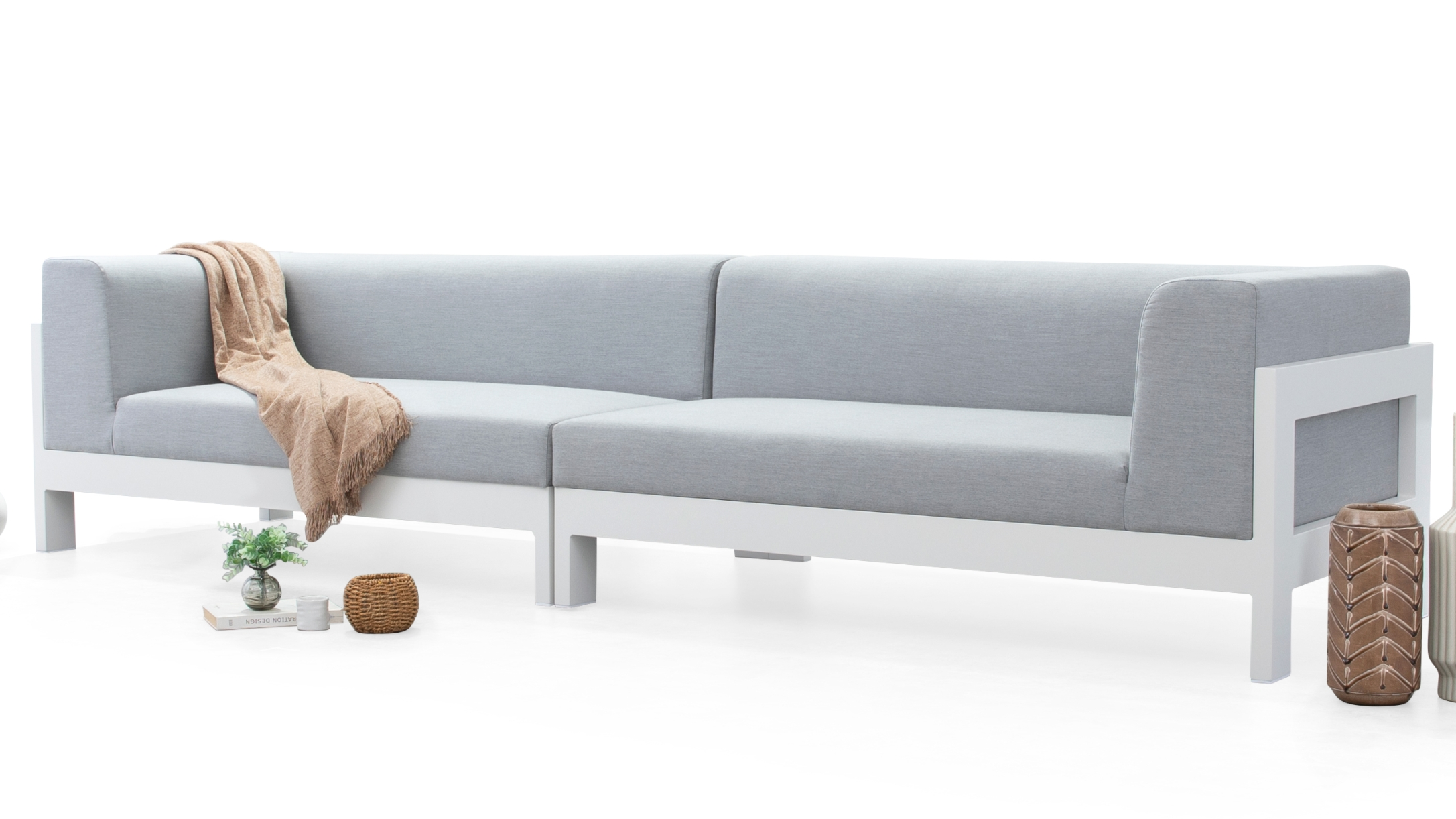 New Noosa White Outdoor Fabric Lounge 10 Thumbnail