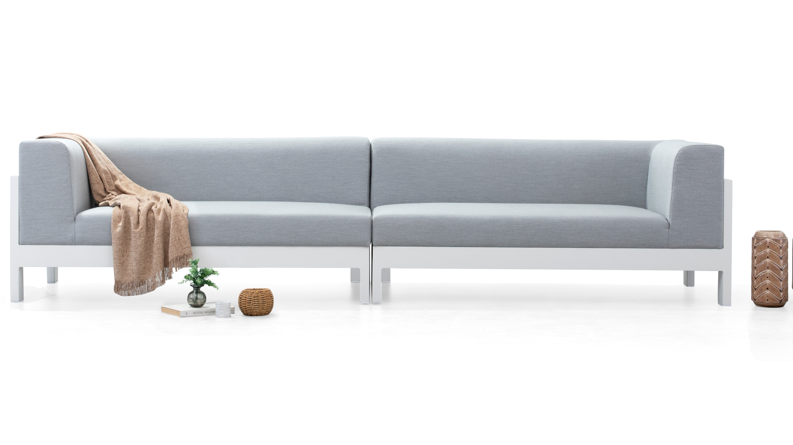 New Noosa White Outdoor Fabric Lounge 10 Thumbnail