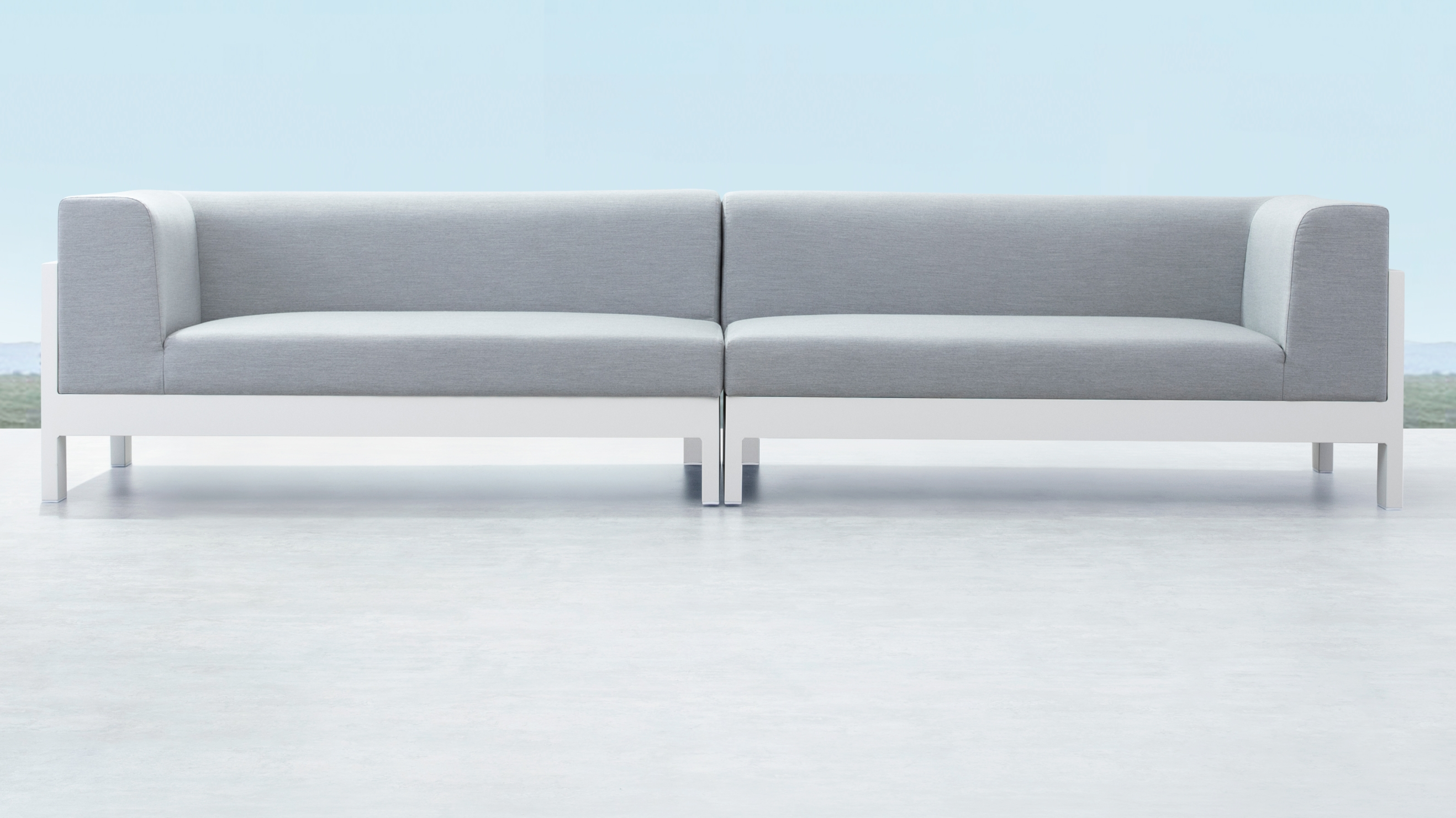 New Noosa White Outdoor Fabric Lounge 10 Thumbnail