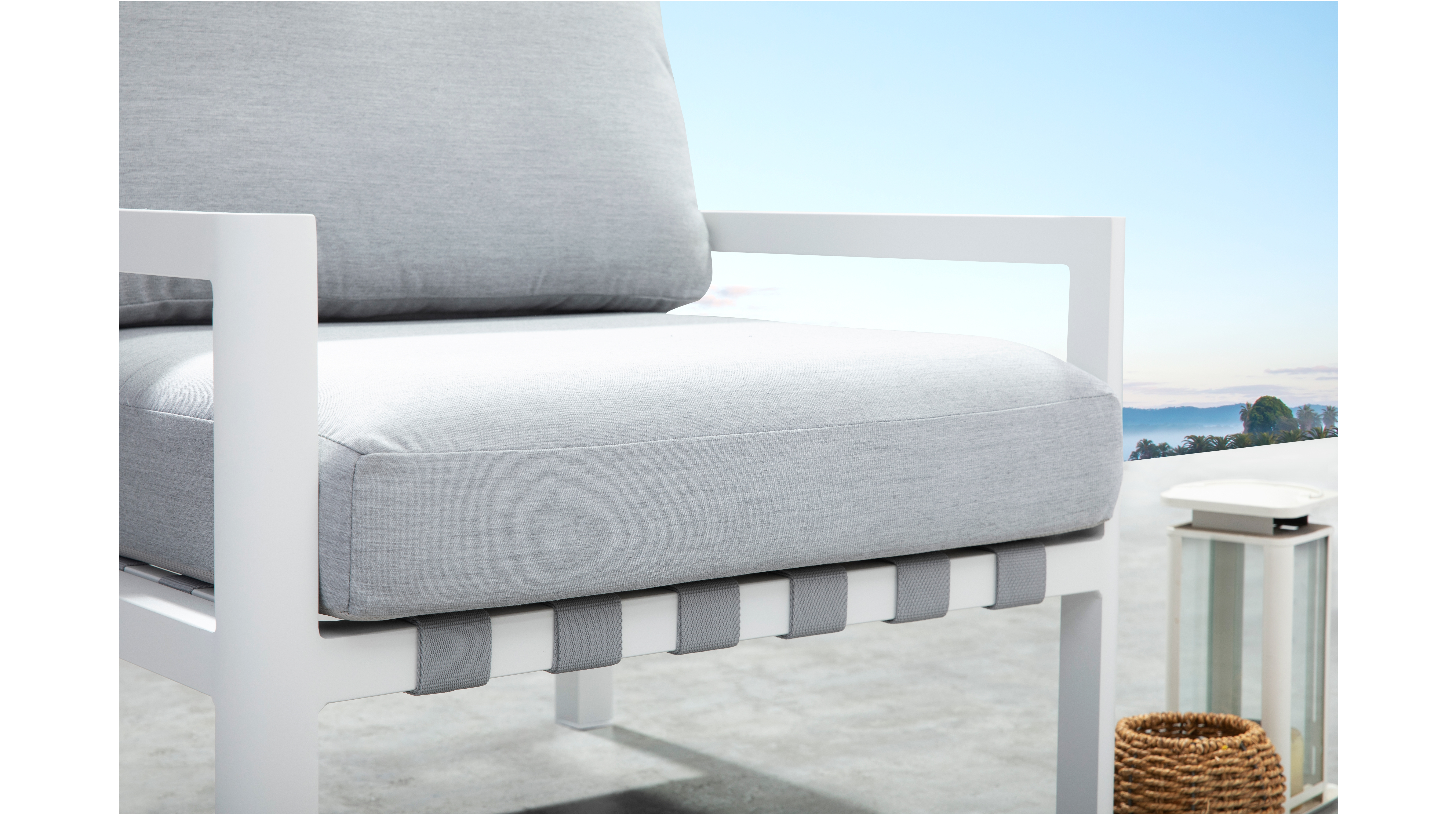 Manly White Outdoor Armchair 12 Thumbnail