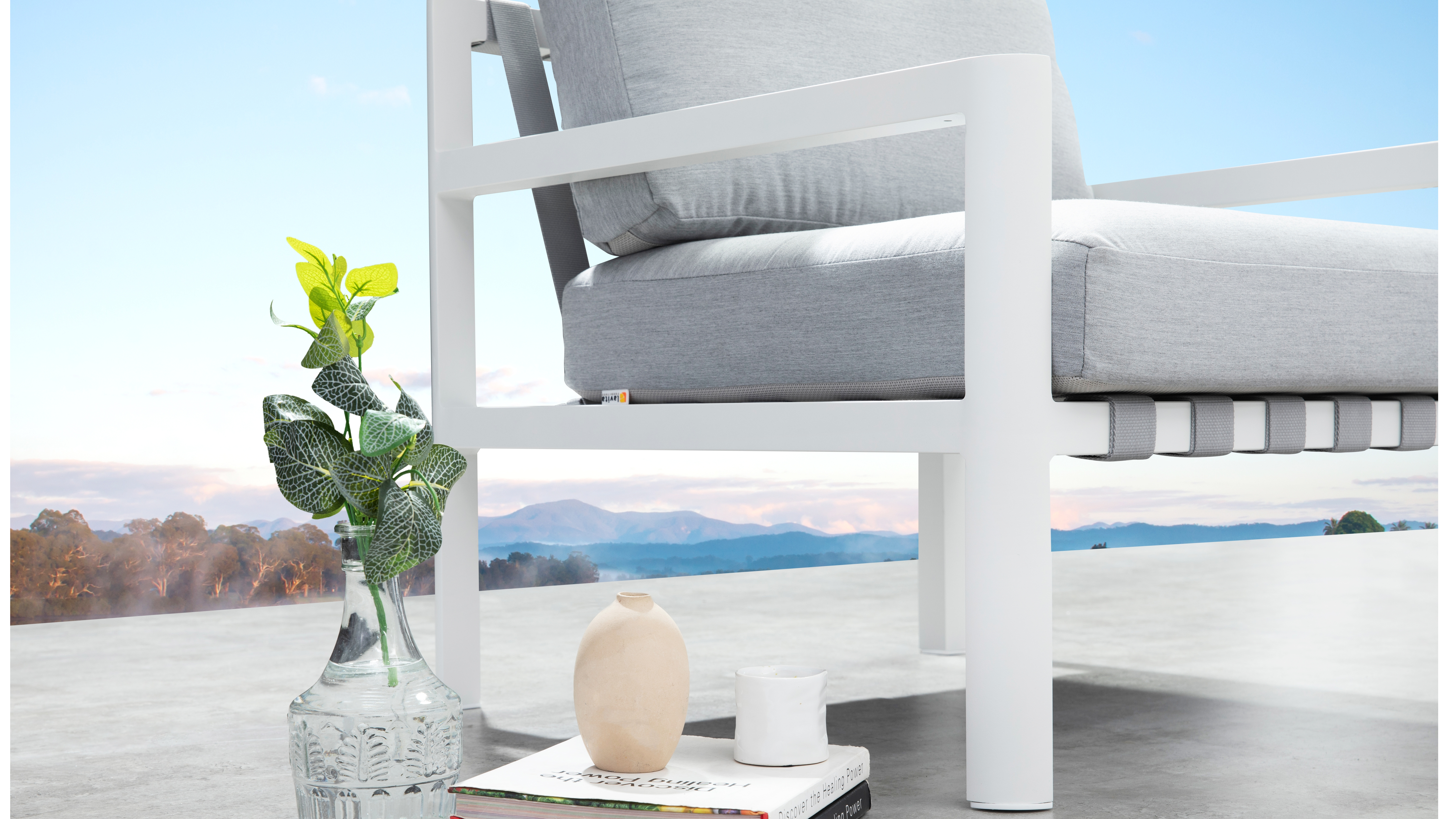 Manly White Outdoor Armchair 12 Thumbnail