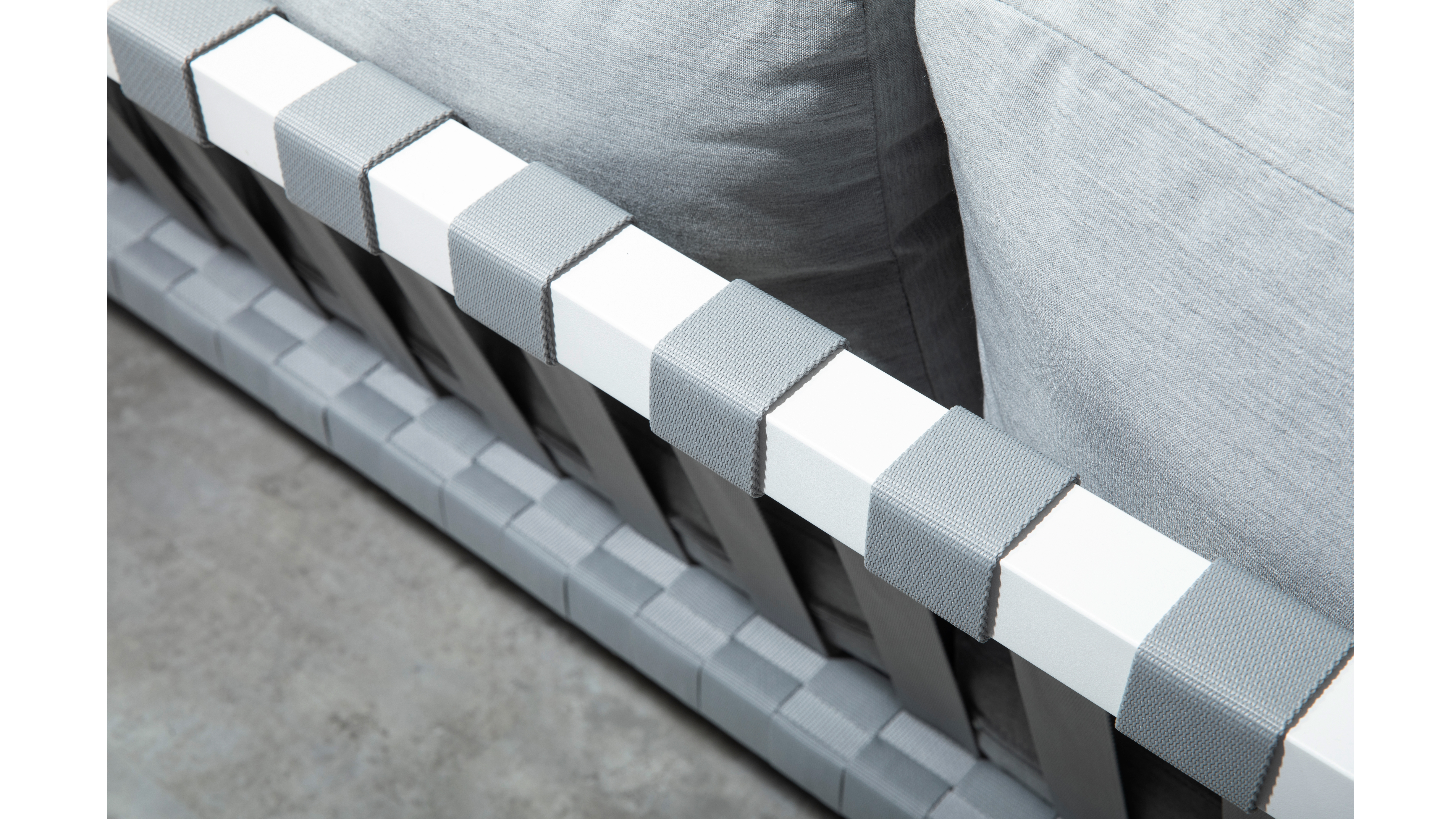 Manly White Outdoor Two Seat Sofa 11 Thumbnail