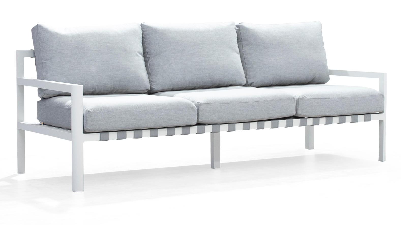 Manly White Outdoor Three Seat Sofa 11 Thumbnail