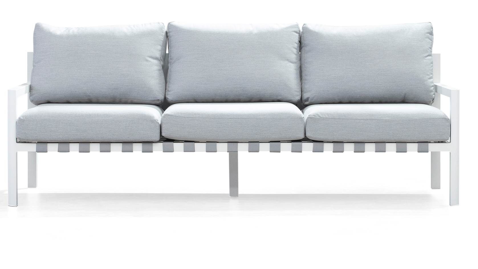 Manly White Outdoor Three Seat Sofa 11 Thumbnail