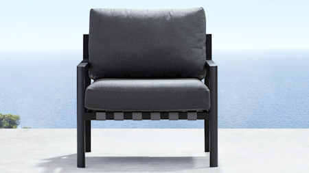 Manly Black Outdoor Armchair