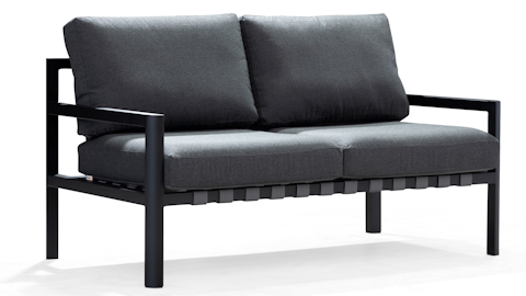 Manly Black Outdoor Two Seater Sofa 8 Thumbnail