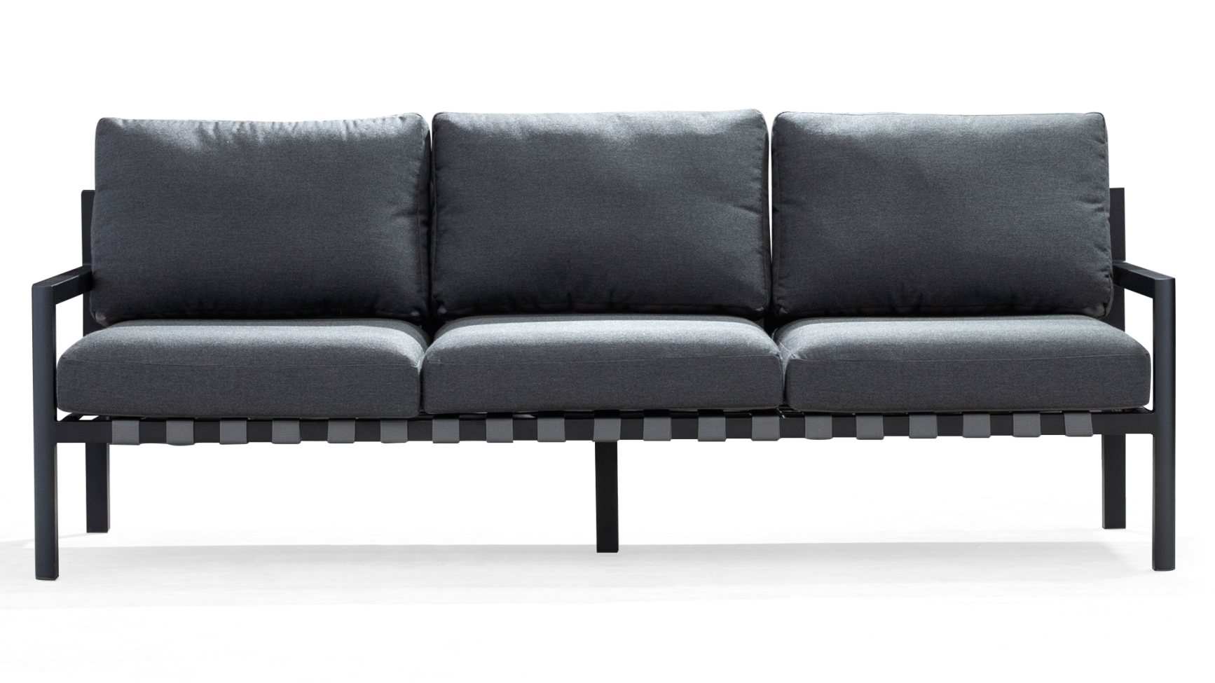 Manly Black Outdoor Three Seat Sofa 9 Thumbnail