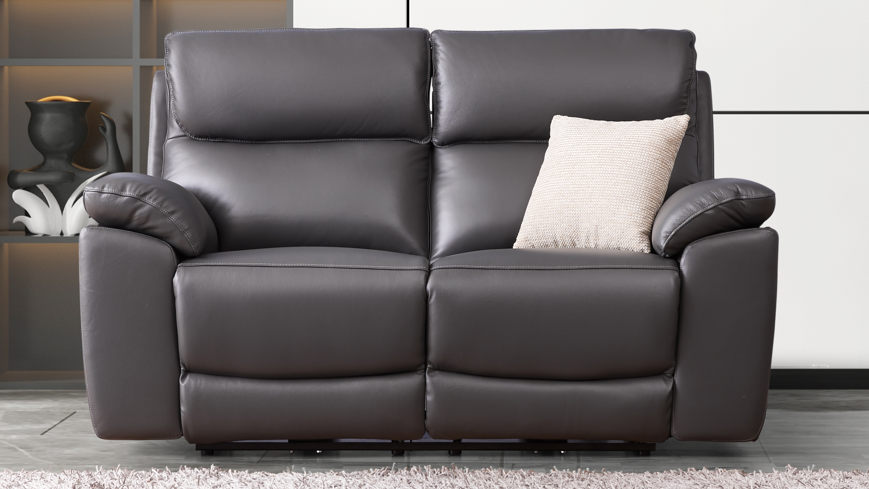 Olite Leather Recliner Two Seat Sofa 5 Thumbnail