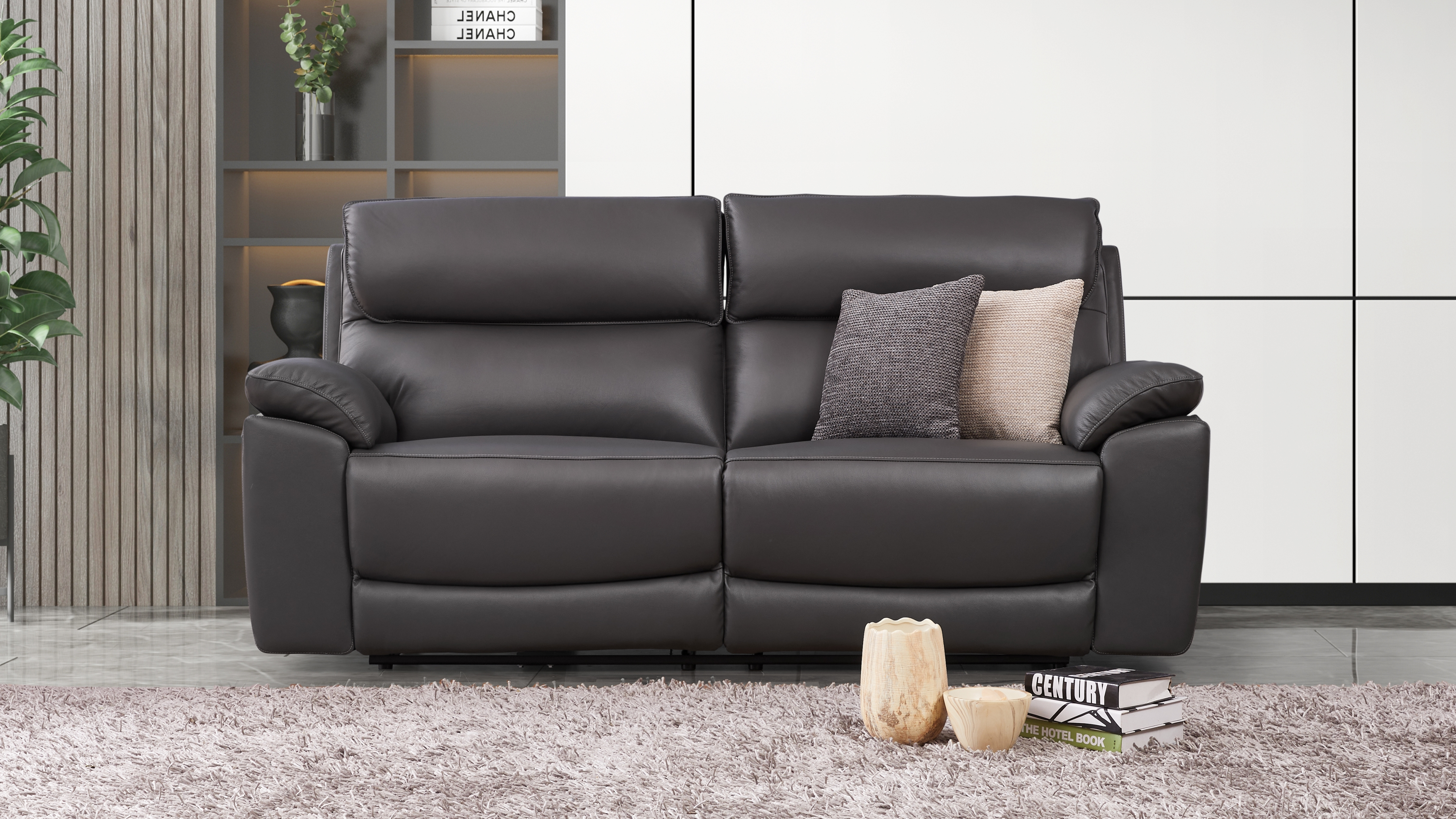 Olite Leather Recliner Three Seat Sofa 5 Thumbnail